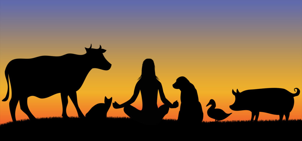 yoga con animali